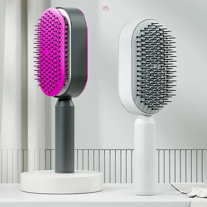 Women Fashion 3D Hair Growth Comb Hairbrush Self-Cleaning Hair Brush Self